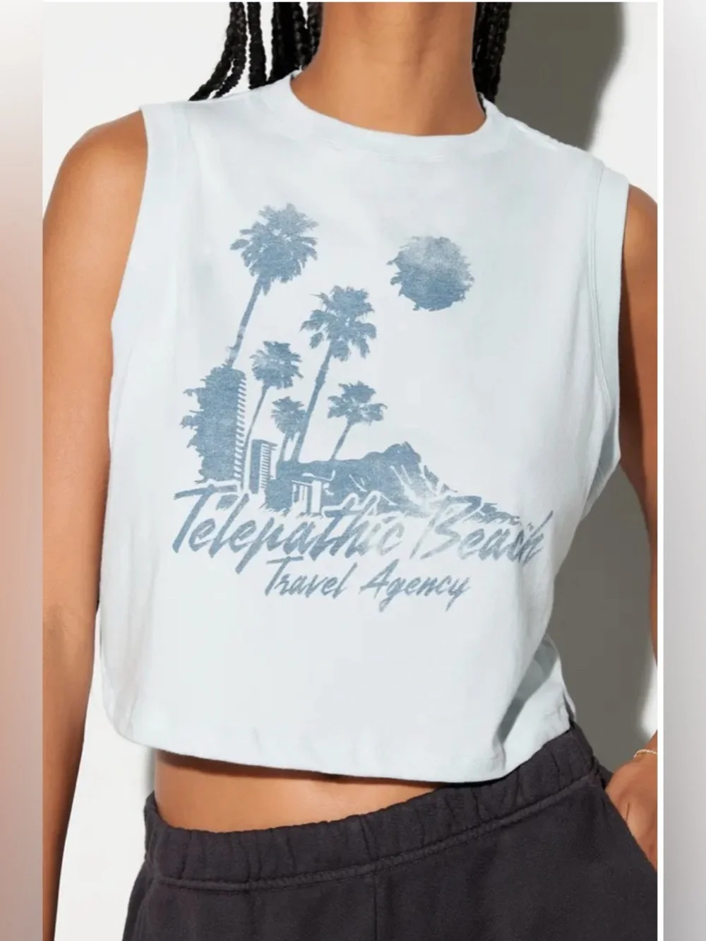 Spiritual Gangster Telepathic Crawford Crop Tank, NWT , size Medium - Picture 1 of 5